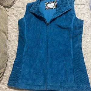 Vermont Country Store Blue Corduroy Vest